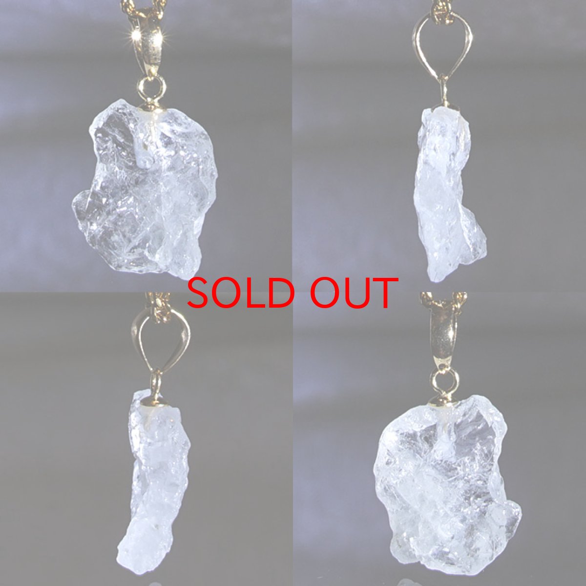 画像2: フェナカイト 2.95ct ペンダントトップ ロシア産 K18 ラフ 原石 【 一点もの 】 Phenakite 日本製 希少石 フェナス石 ネックレス パワーストーン 浄化 (2)