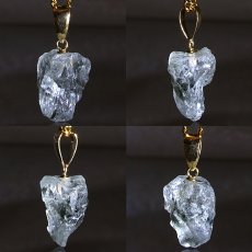 画像2: フェナカイト 5.40ct ペンダントトップ ロシア産 K18 ラフ 原石 【 一点もの 】 Phenakite 日本製 希少石 フェナス石 ネックレス パワーストーン 浄化 (2)