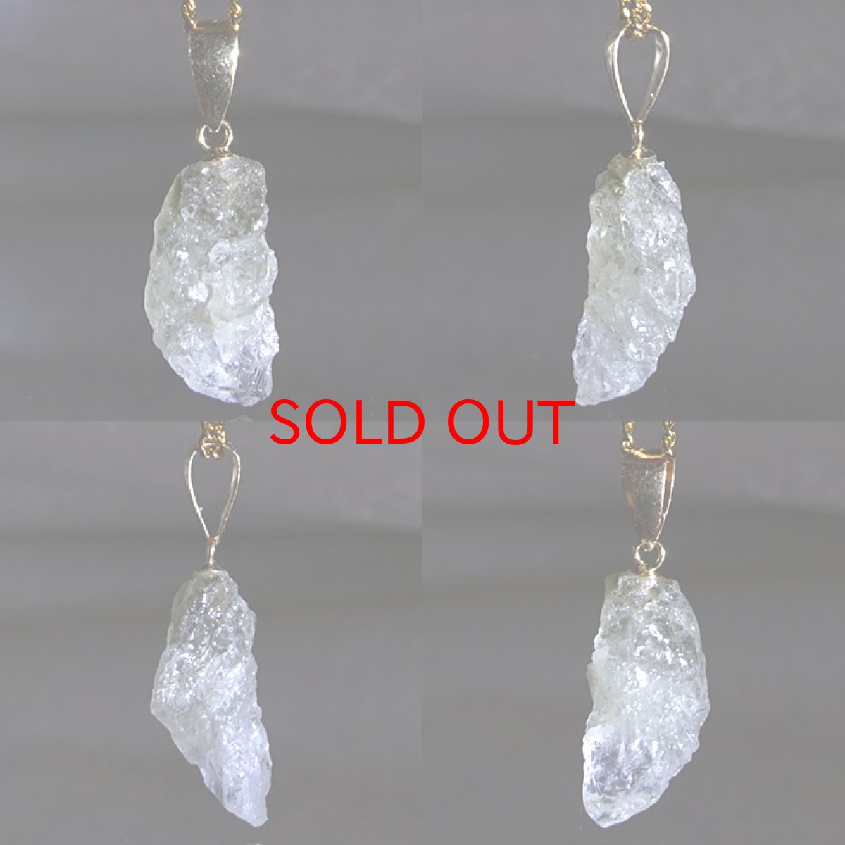 画像2: フェナカイト 4.95ct ペンダントトップ ロシア産 K18 ラフ 原石 【 一点もの 】 Phenakite 日本製 希少石 フェナス石 ネックレス パワーストーン 浄化 (2)