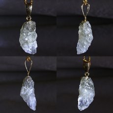 画像2: フェナカイト 4.95ct ペンダントトップ ロシア産 K18 ラフ 原石 【 一点もの 】 Phenakite 日本製 希少石 フェナス石 ネックレス パワーストーン 浄化 (2)