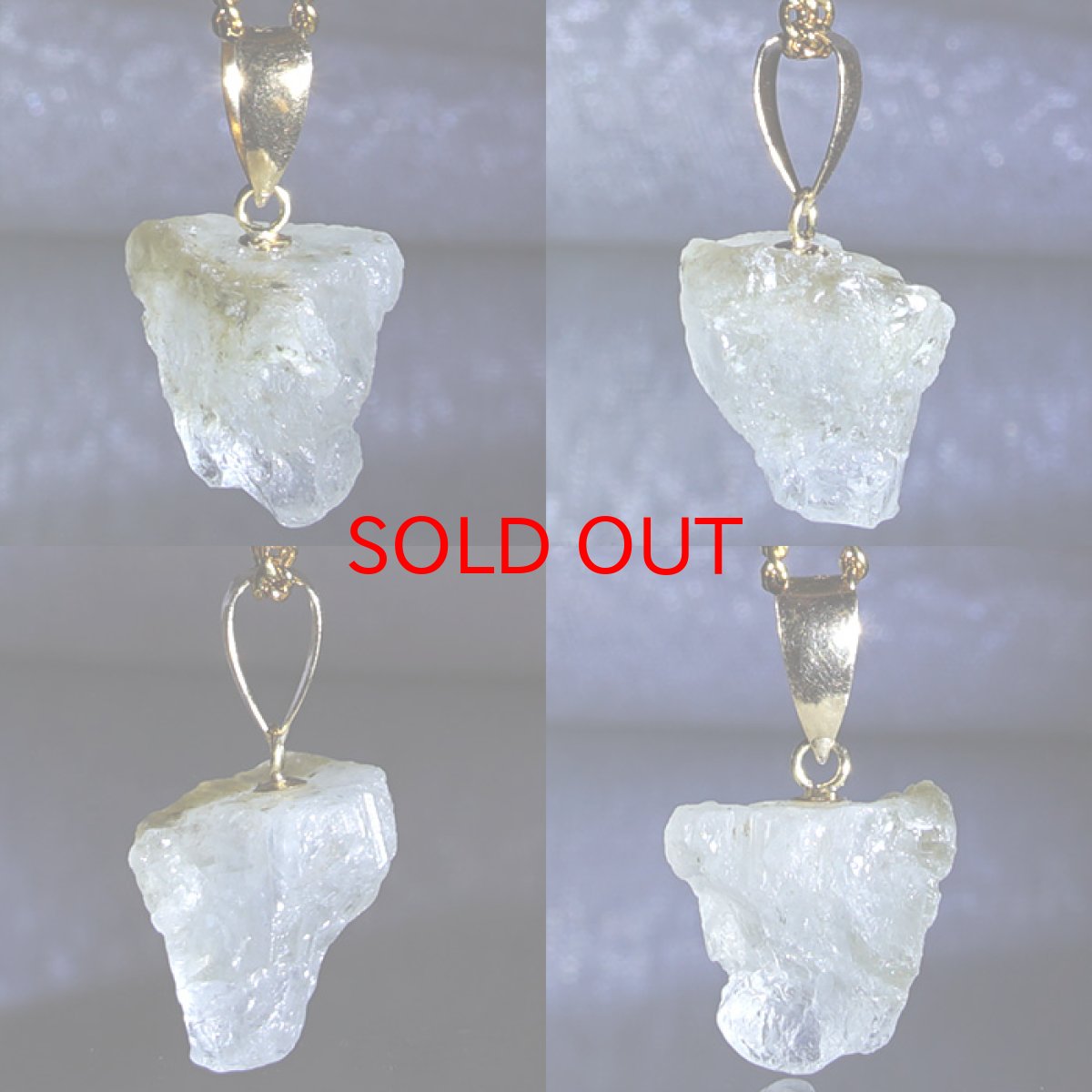 画像2: フェナカイト 4.95ct ペンダントトップ ロシア産 K18 ラフ 原石 【 一点もの 】 Phenakite 日本製 希少石 フェナス石 ネックレス パワーストーン 浄化 (2)