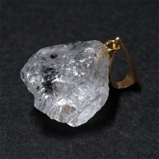 画像3: フェナカイト 5.40ct ペンダントトップ ロシア産 K18 ラフ 原石 【 一点もの 】 Phenakite 日本製 希少石 フェナス石 ネックレス パワーストーン 浄化 (3)