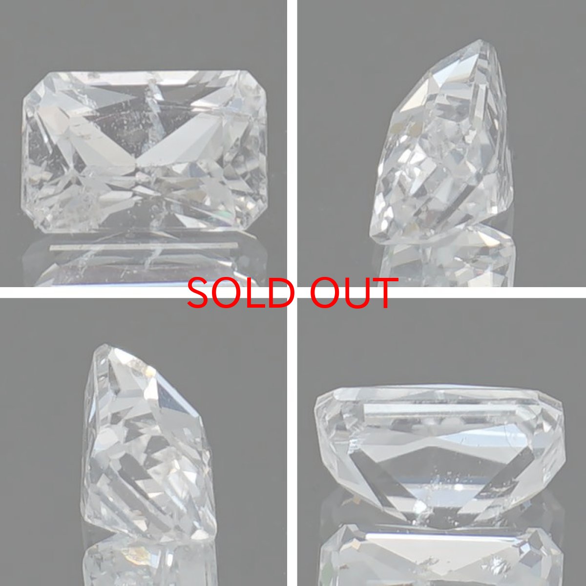 画像2: フェナカイト ルース 約0.695ct スクエアカット ロシア マリシェボ産 【 一点もの 】 フェナス石 Phenakite 希少石 レア 裸石 天然石 パワーストーン カラーストーン (2)