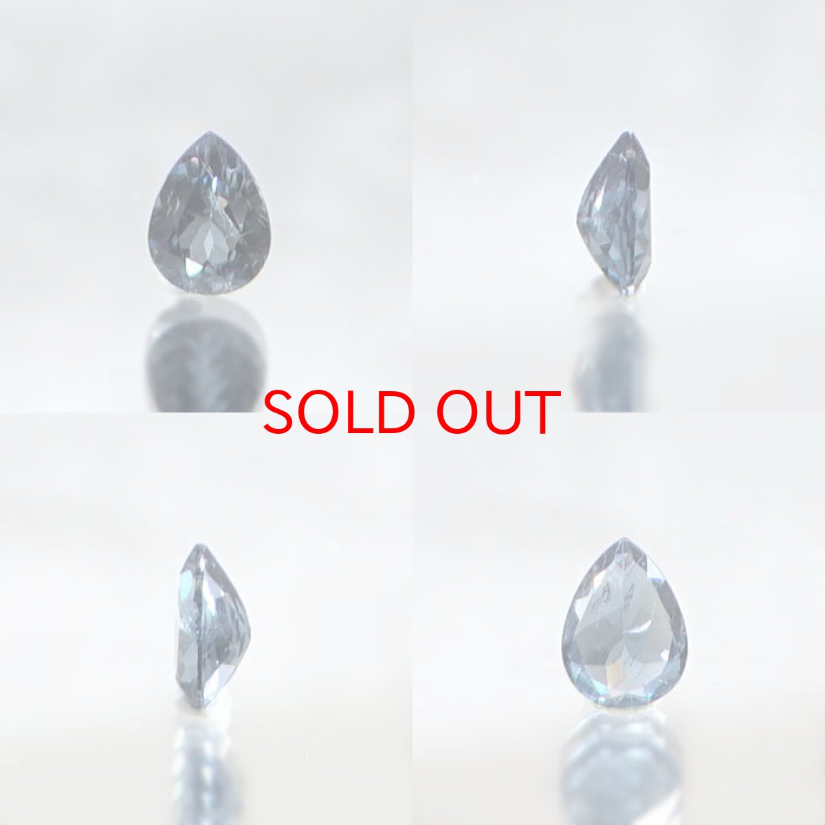 画像2: カラーチェンジガーネット ルース 0.20ct ベキリー産 ペアーシェイプ【一点物】1月誕生石 裸石  天然石 パワーストーン カラーストーン (2)