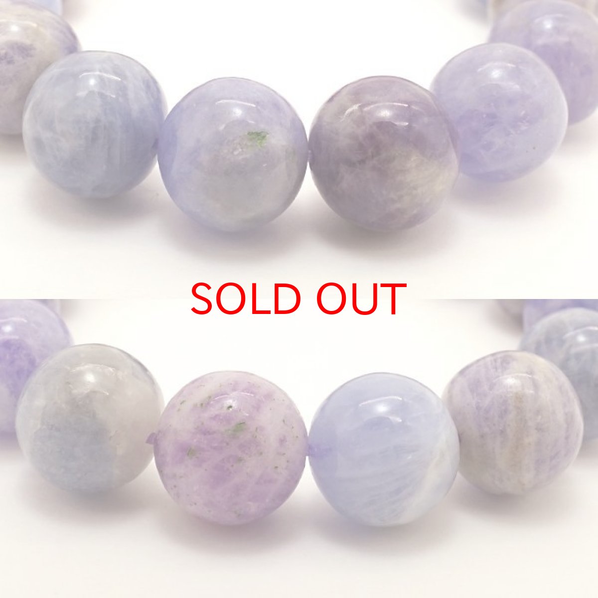 画像2: 【SALE 20%OFF】 ハックマナイト ブレスレット 約12mm パキスタン産 一点もの Hackmanite ハックマン石 ブレス お守り 浄化 天然石 パワーストーン カラーストーン (2)