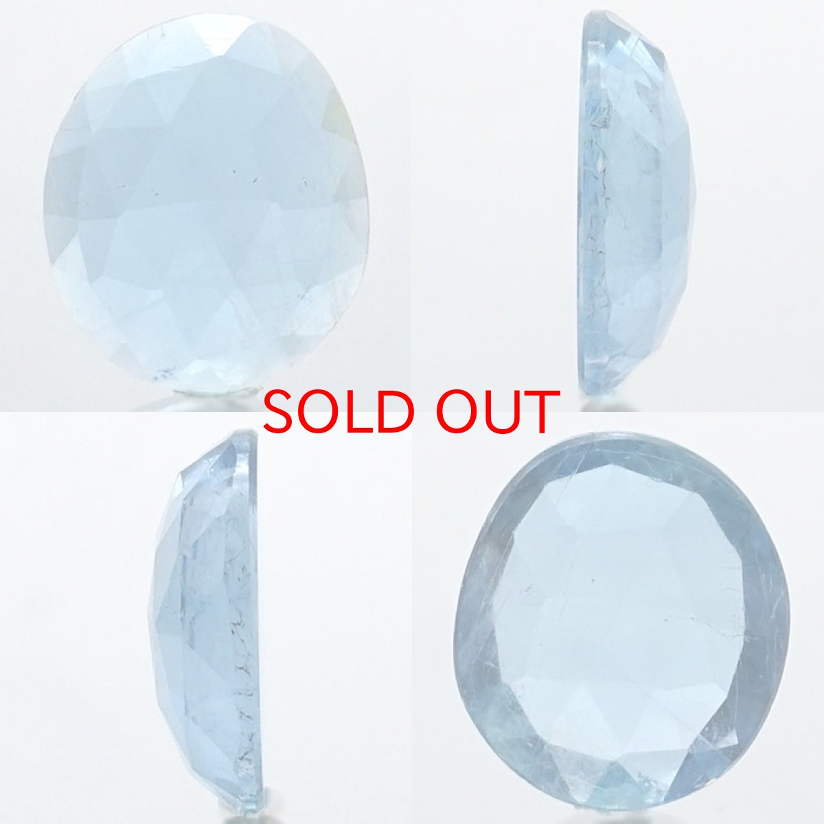 画像2: サンタマリアアクアマリン ルース 6.65ct ブラジル産 ローズカット【一点物】3月誕生石 裸石  天然石 パワーストーン カラーストーン (2)