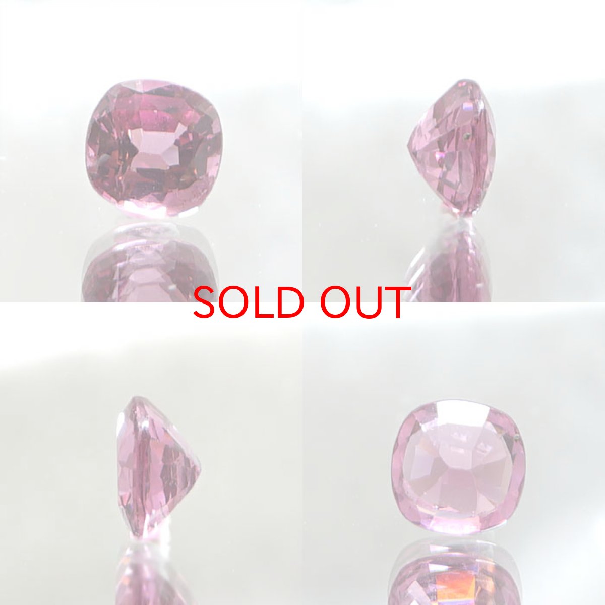 画像2: マラヤガーネット ルース 0.76ct タンザニア産 スクエアカット【一点物】1月誕生石 裸石  天然石 パワーストーン カラーストーン (2)