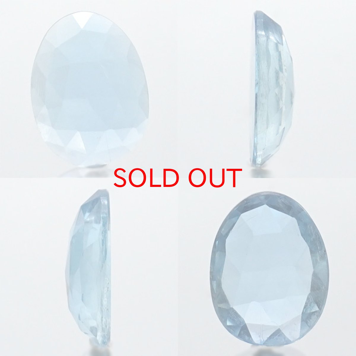 画像2: サンタマリアアクアマリン ルース 4.25ct ブラジル産 ローズカット【一点物】3月誕生石 裸石  天然石 パワーストーン カラーストーン (2)