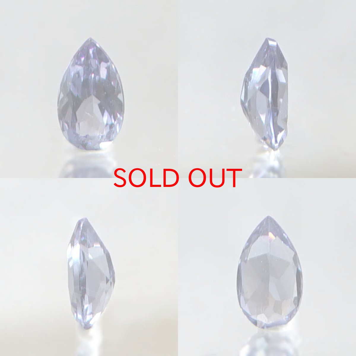 画像2: カラーチェンジガーネット ルース 0.28ct ベキリー産 ペアーシェイプ【一点物】1月誕生石 裸石  天然石 パワーストーン カラーストーン (2)