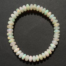 画像5: エチオピアオパール ブレスレット 約8mm エチオピア産 一点もの Ethiopian opal 10月誕生石 オパール 天然石 パワーストーン カラーストーン (5)