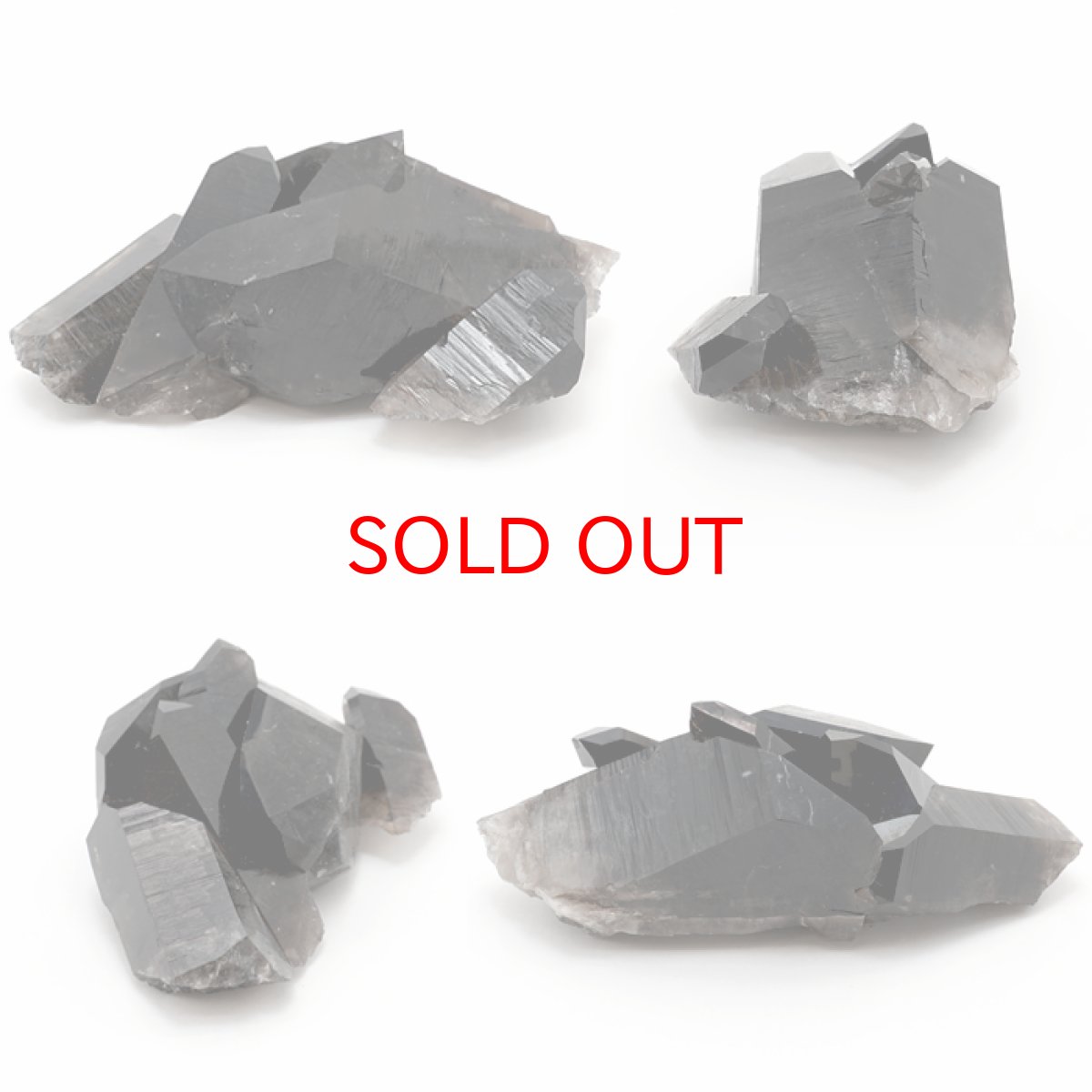 画像2: モリオン クラスター 227.0g アーカンソー産 原石 【 一点もの 】 高品質 アメリカ産 Morion 黒水晶 希少 天然石 パワーストーン カラーストーン (2)