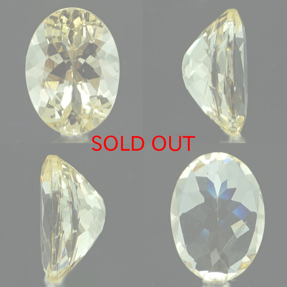 画像2: イエローダンビュライト ルース ブラジル産 約1.16ct オーバルカット 【一点物】 Yellow Danburite 天然石 パワーストーン カラーストーン (2)