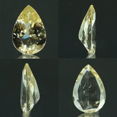 画像2: イエローダンビュライト ルース ブラジル産 約0.71ct ペアーシェイプ 【一点物】 Yellow Danburite 天然石 パワーストーン カラーストーン (2)