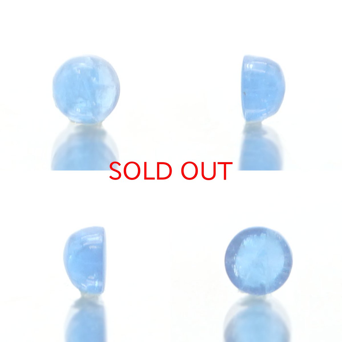 画像2: アフガナイト ルース アフガニスタン産 約0.2ct ラウンド 【一点物】 蛍光 Afghanite 天然石 パワーストーン カラーストーン (2)