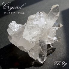 画像1: 《高品質》 ゼッカデソーザ水晶 原石 クラスター 98.0g 【一点物】 ブラジル・ゼッカデソーザ産 Zecadesouza Quartz 稀少石 浄化 天然石 パワーストーン カラーストーン (1)