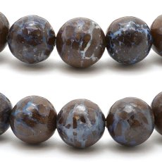 画像2: ボルダーオパールブレスレット 10mm 蛋白石 Boulder Opal オーストラリア産 【一点もの】 天然石 パワーストーン カラーストーン (2)