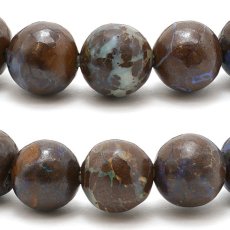 画像2: ボルダーオパールブレスレット 8mm 蛋白石 Boulder Opal オーストラリア産 【一点もの】 天然石 パワーストーン カラーストーン (2)