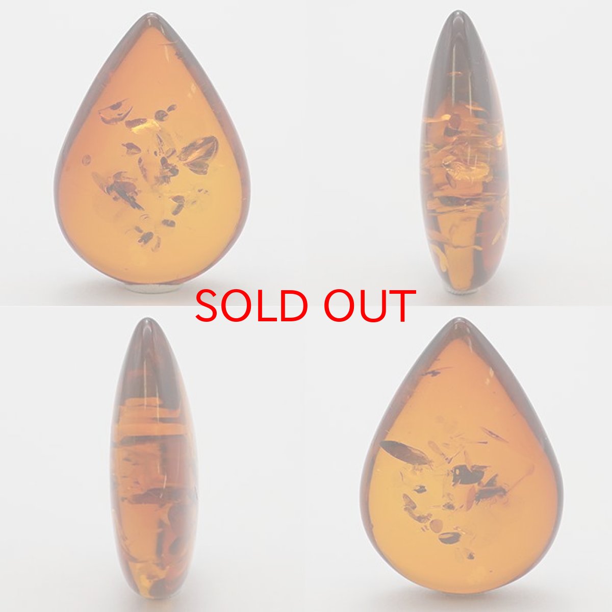 画像2: 天然アンバー ルース リトアニア産  天然 琥珀 一点物 アンバー 天然石 パワーストーン (2)