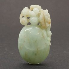 画像4: ミャンマー翡翠 ヒキュウ 彫り物 Jade Jadeite 一点もの ひすい ヒスイ 貔貅 ひきゅう 手彫り お守り カラーストーン (4)