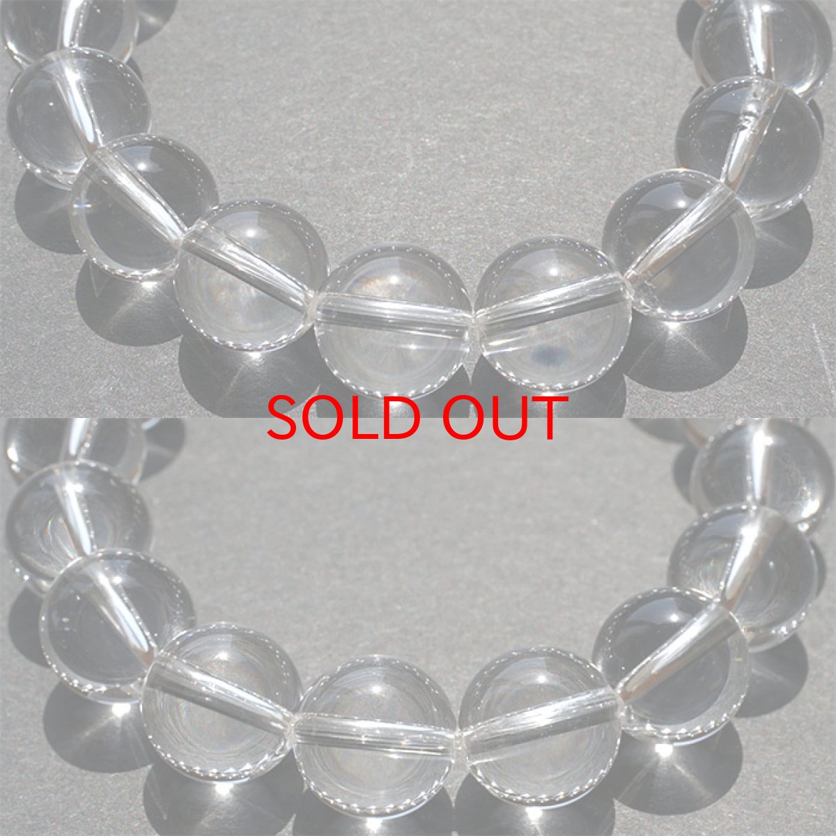 画像2: 山梨黒平水晶 透明Sランク ブレスレット 12mm【一点もの】  山梨県産 日本銘石 日本製 国産水晶 天然石 パワーストーン (2)