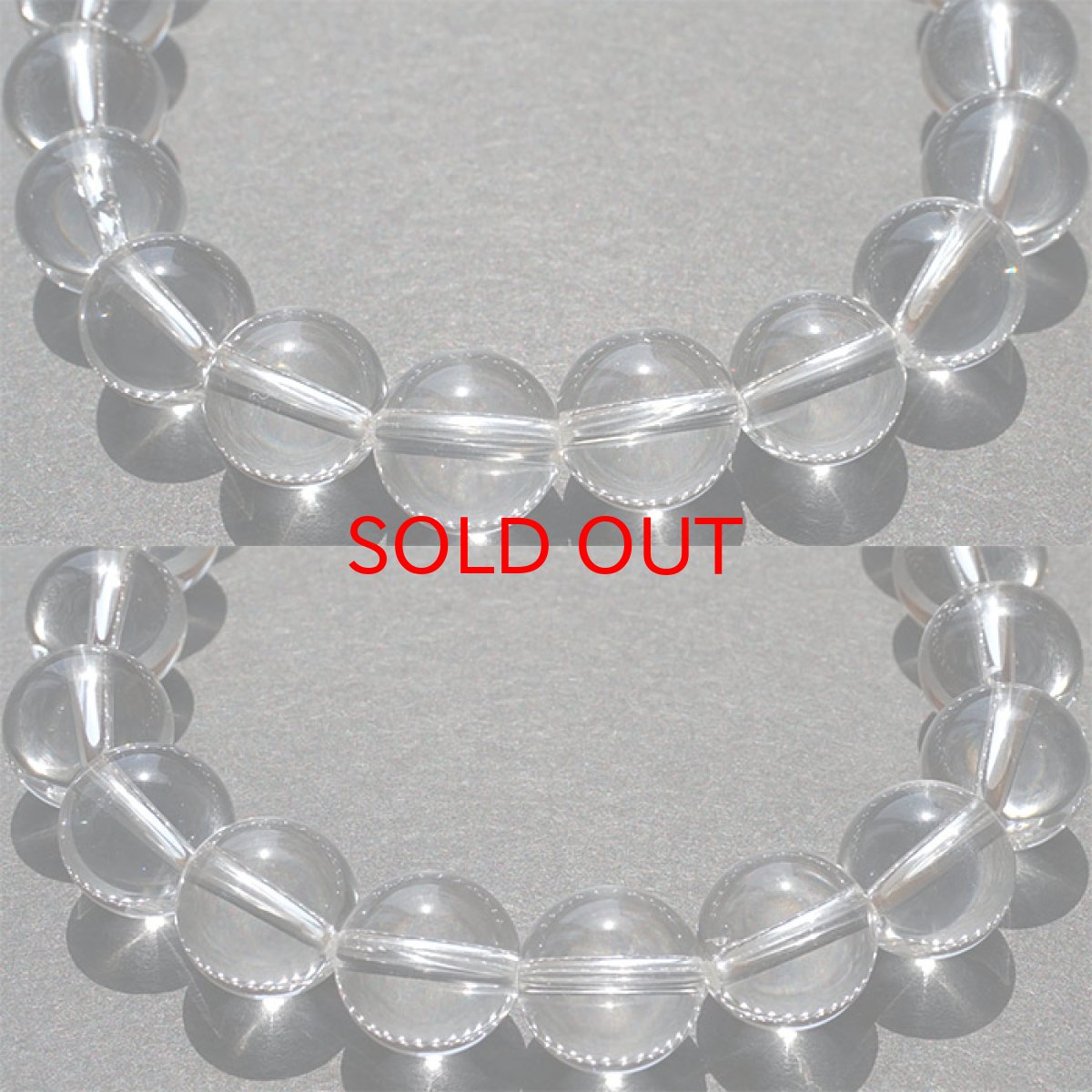 画像2: 山梨黒平水晶 透明Sランク ブレスレット 10mm【一点もの】  山梨県産 日本銘石 日本製 国産水晶 天然石 パワーストーン (2)