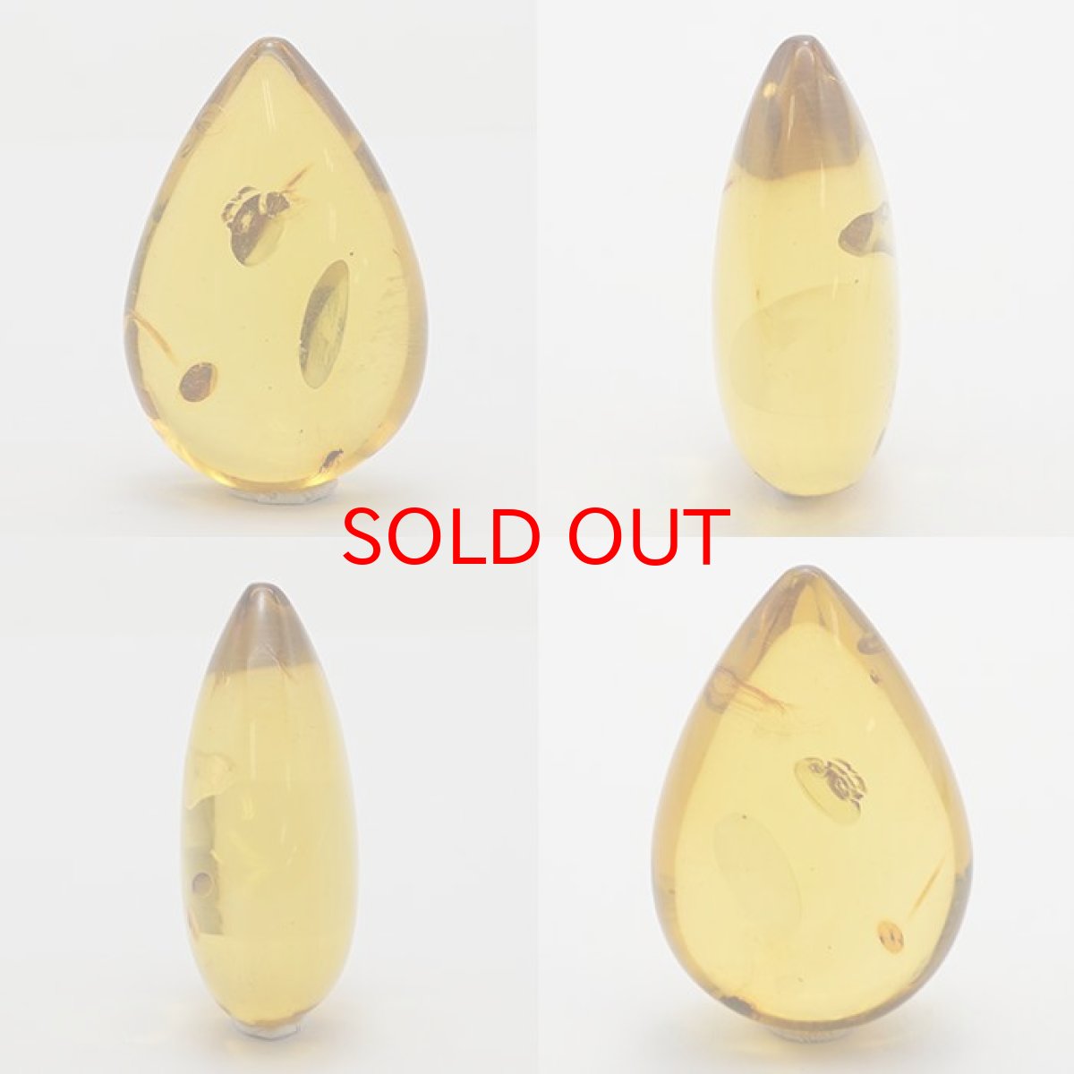 画像2: 天然アンバー ルース リトアニア産  天然 琥珀 一点物 アンバー 天然石 パワーストーン (2)