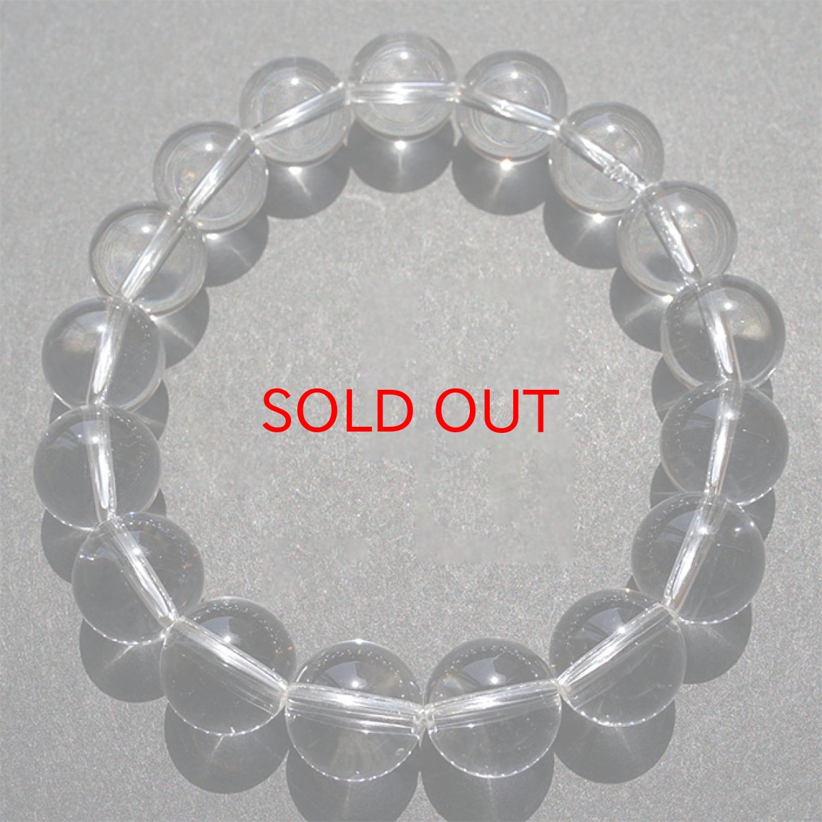 画像3: 山梨黒平水晶 透明Sランク ブレスレット 12mm【一点もの】  山梨県産 日本銘石 日本製 国産水晶 天然石 パワーストーン (3)