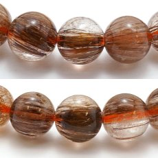 画像3: 【石の日SALE 14%OFF】 タイガールチルキャッツアイ ブレスレット 9mm ブラジル産 一点もの Tiger Rutilel Catseye 天然石 針水晶 パワーストーン カラーストーン (3)