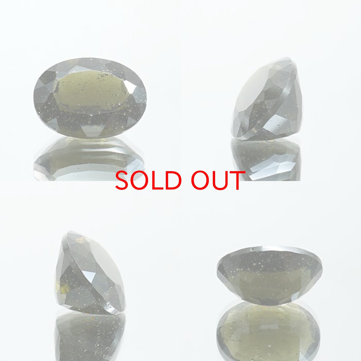 画像2: モルダバイト ルース 8.2ct チェコ産  一点物  オーバルカット moldavite 天然ガラス 隕石 才能 能力 エネルギー モルダヴ石 超希少原石 天然石 パワーストーン カラーストーン (2)