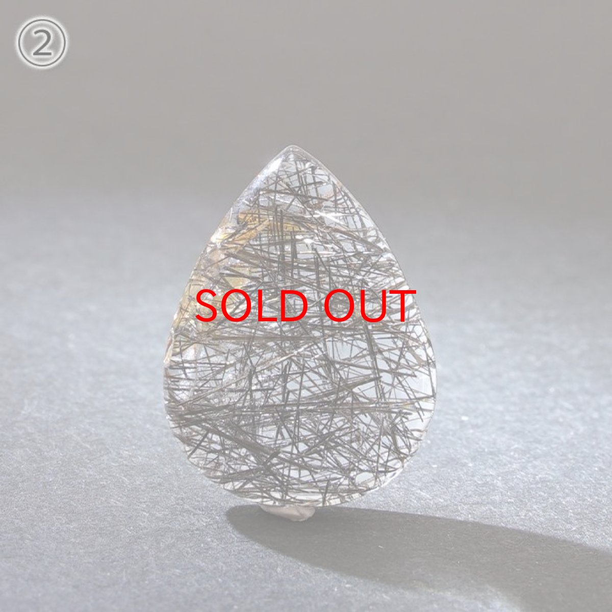 画像5: ブラックルチルクォーツ ルース ドロップ 11.05ct ブラジル産 一点もの black rutile quartz ルチルクォーツ インクォーツ 水晶  天然石 パワーストーン お守り 浄化 天然石 カラーストーン (5)