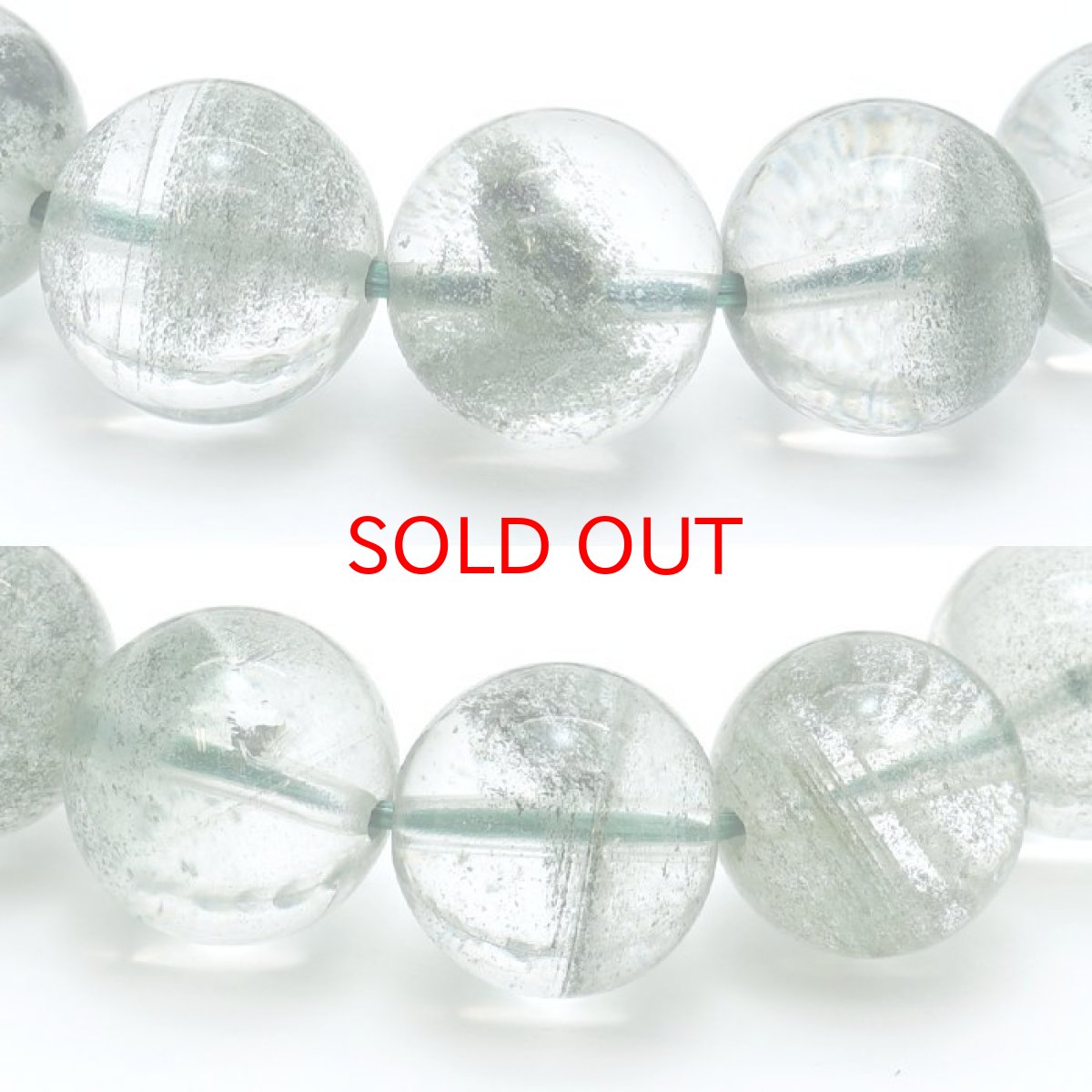 画像2: ガーデンファントム 11mm ブレスレット ブラジル産 【 一点物 】 Garden phantom 庭園水晶 水晶 お守り 浄化 天然石 パワーストーン カラーストーン (2)