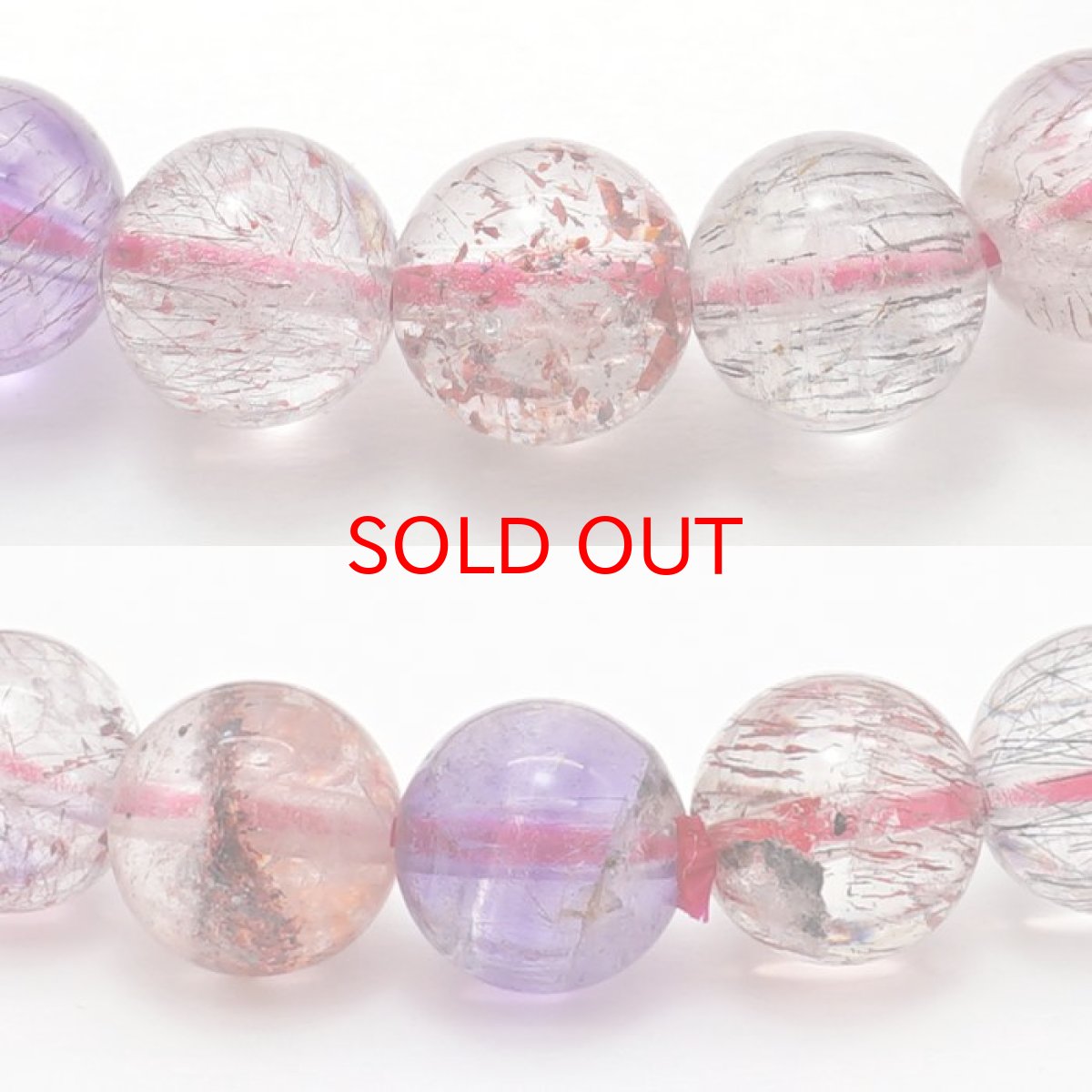 画像2: スーパーセブン ブレスレット 6mm ブラジル産 一点もの superseven 天然石 パワーストーン カラーストーン ハイクオリティ (2)