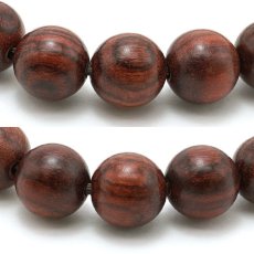 画像2: 紫花梨 8mm ブレスレット Indian Padauk パワーズウッド 天然木 (2)