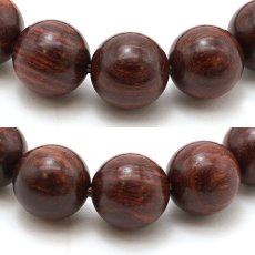 画像2: 紫花梨 10mm ブレスレット Indian Padauk パワーズウッド 天然木 (2)