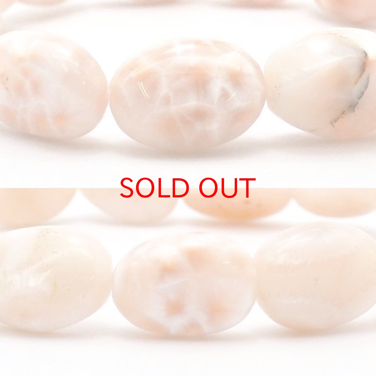 画像2: トムソナイト ブレスレット タンブル型 インドネシア産 【 一点もの 】手研磨 ピンクラリマー トムソン沸石 Thomsonite 鉱物 浄化 お守り 天然石 パワーストーン カラーストーン (2)