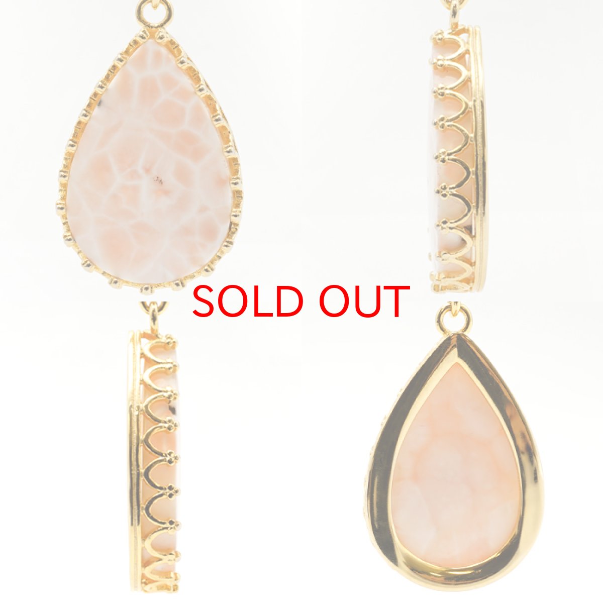 画像2: トムソナイト ペンダントトップ インドネシア産 ドロップ ピンクラリマー 日本製 自社製 天然石 パワーストーン カラーストーン (2)