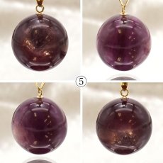 画像6: パープルマイカ K18 突き刺し ペンダントトップ ブラジル産 マイカ Purple Mica 雲母 浄化 お守り 天然石 パワーストーン カラーストーン (6)