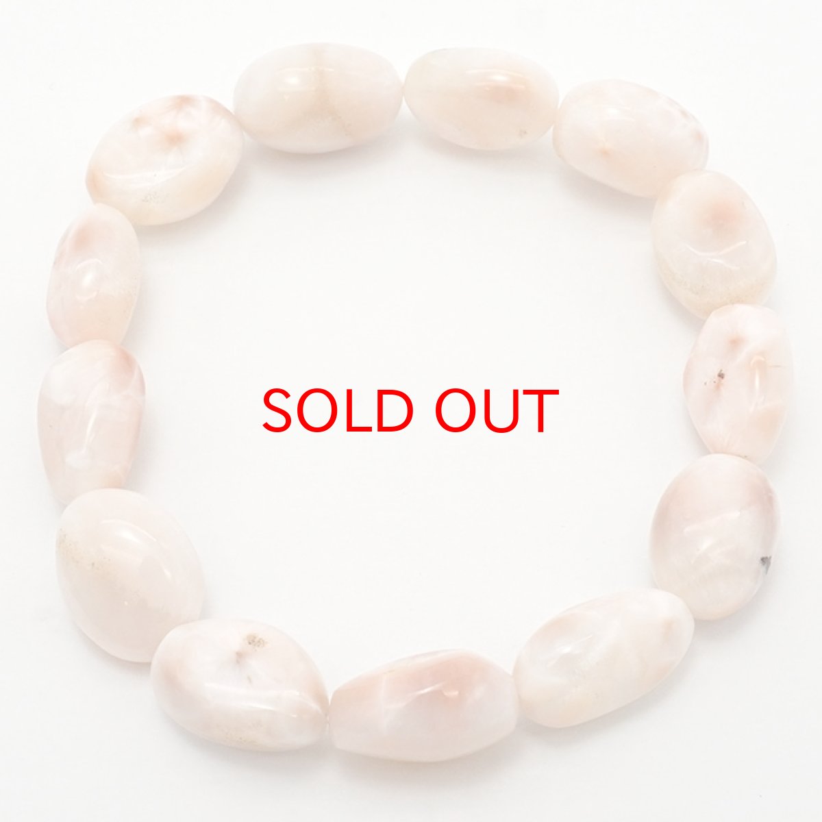 画像4: トムソナイト ブレスレット タンブル型 インドネシア産 【 一点もの 】手研磨 ピンクラリマー トムソン沸石 Thomsonite 鉱物 浄化 お守り 天然石 パワーストーン カラーストーン (4)