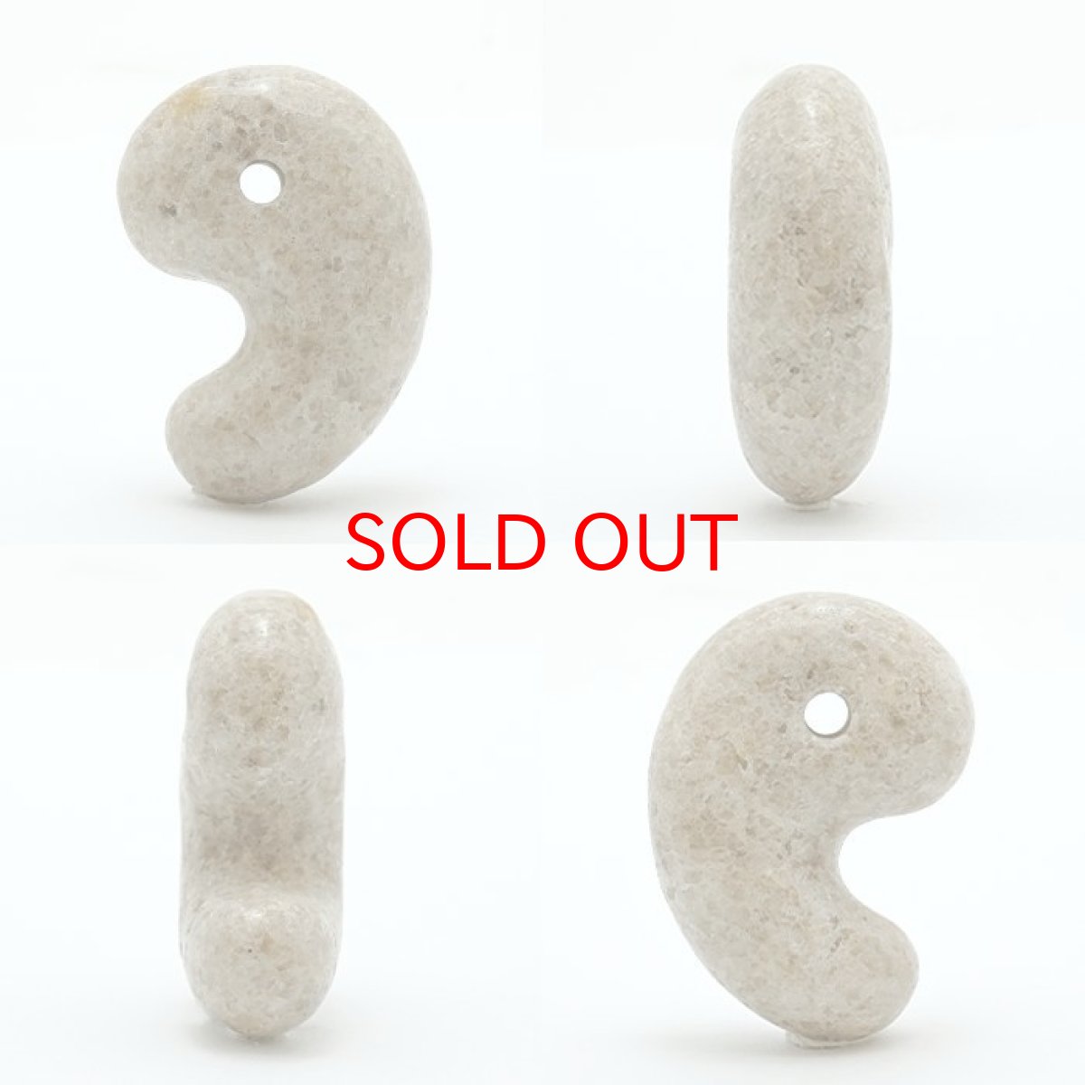 画像2: 宮崎ニニギ水晶 ノーマル 勾玉 大 30mm 宮崎県産 日本製 日本銘石 天然石 パワーストーン カラーストーン (2)