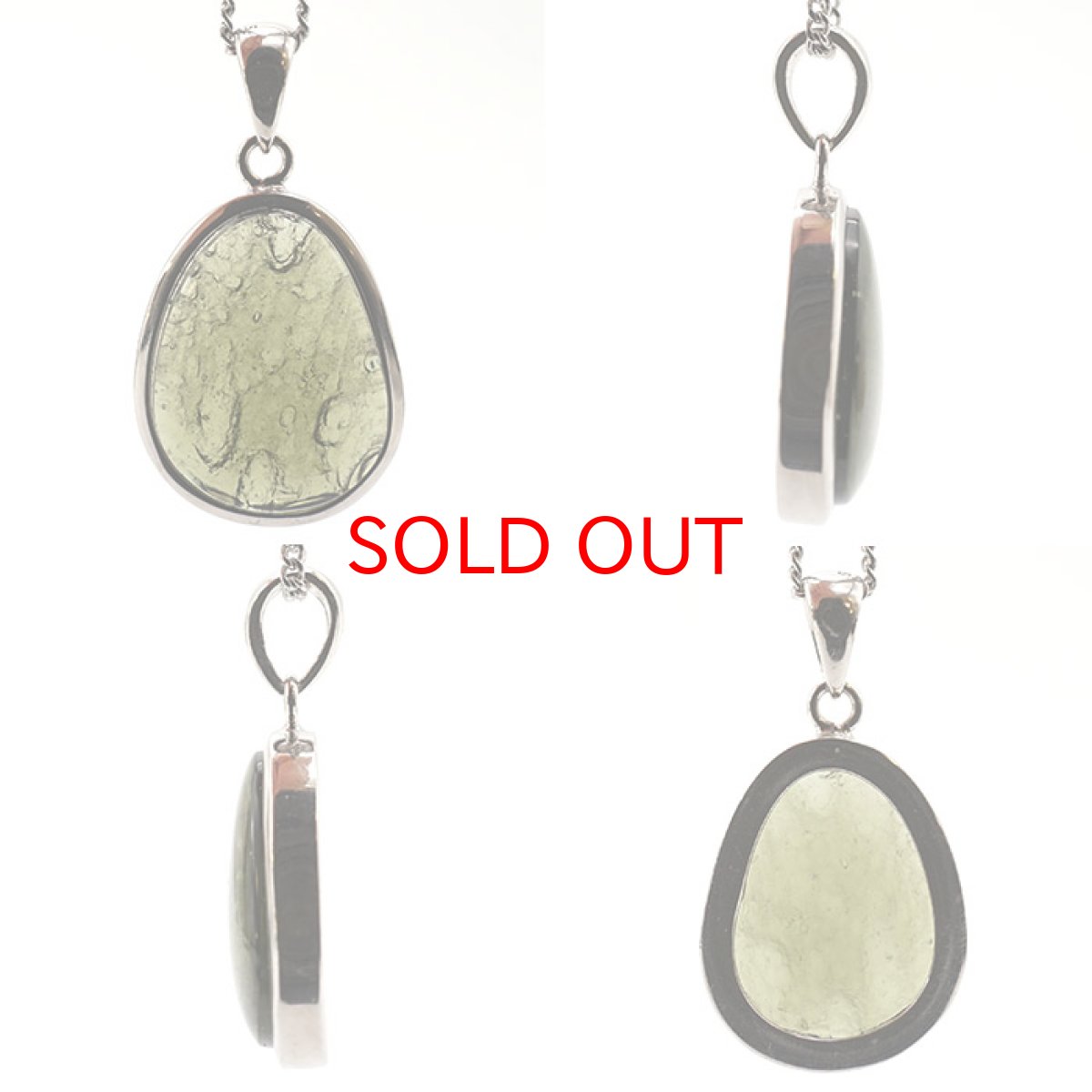 画像2: モルダバイト ペンダントトップ 3.8g チェコ産 【一点物】 moldavite 天然ガラス モルダヴ石 パワーストーン カラーストーン (2)