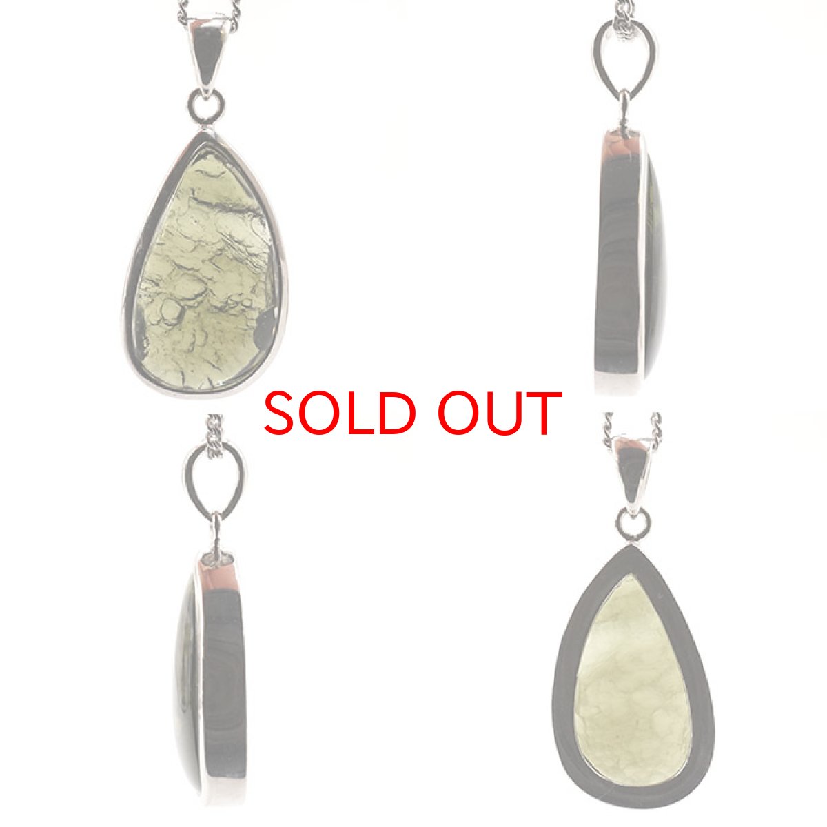 画像2: モルダバイト ペンダントトップ 4.1g チェコ産 【一点物】 moldavite 天然ガラス モルダヴ石 パワーストーン カラーストーン (2)