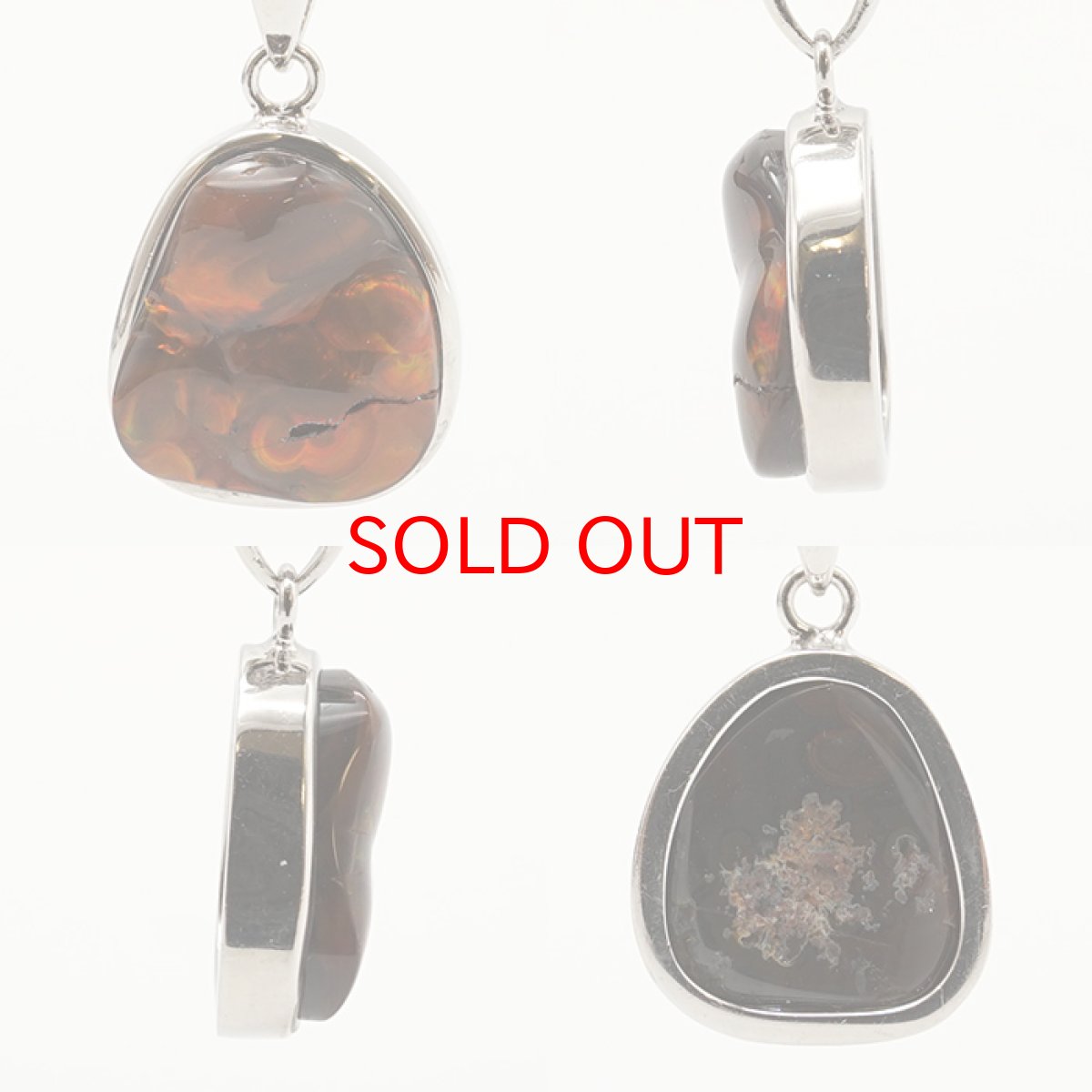 画像2: ファイヤーアゲート ペンダントトップ メキシコ産 【 一点物 】 メノウ アゲート ネックレス ペンダント 浄化 お守り 天然石 パワーストーン カラーストーン (2)