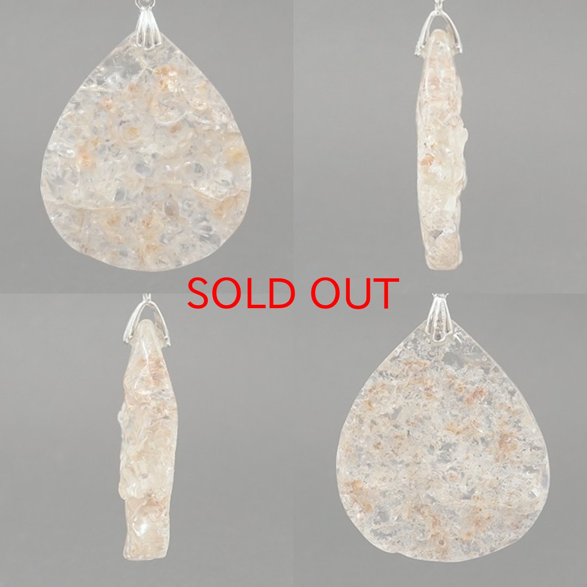 画像2: ハイアライトオパール ペンダントトップ SV925 メキシコ産 原石 Hyalite Opal  【 一点もの 】10月誕生石 オパール 天然石 パワーストーン カラーストーン (2)