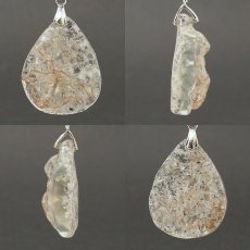画像2: 【石の日SALE 14%OFF】 ハイアライトオパール ペンダントトップ SV925 メキシコ産 原石 Hyalite Opal  【 一点もの 】10月誕生石 オパール 天然石 パワーストーン カラーストーン (2)