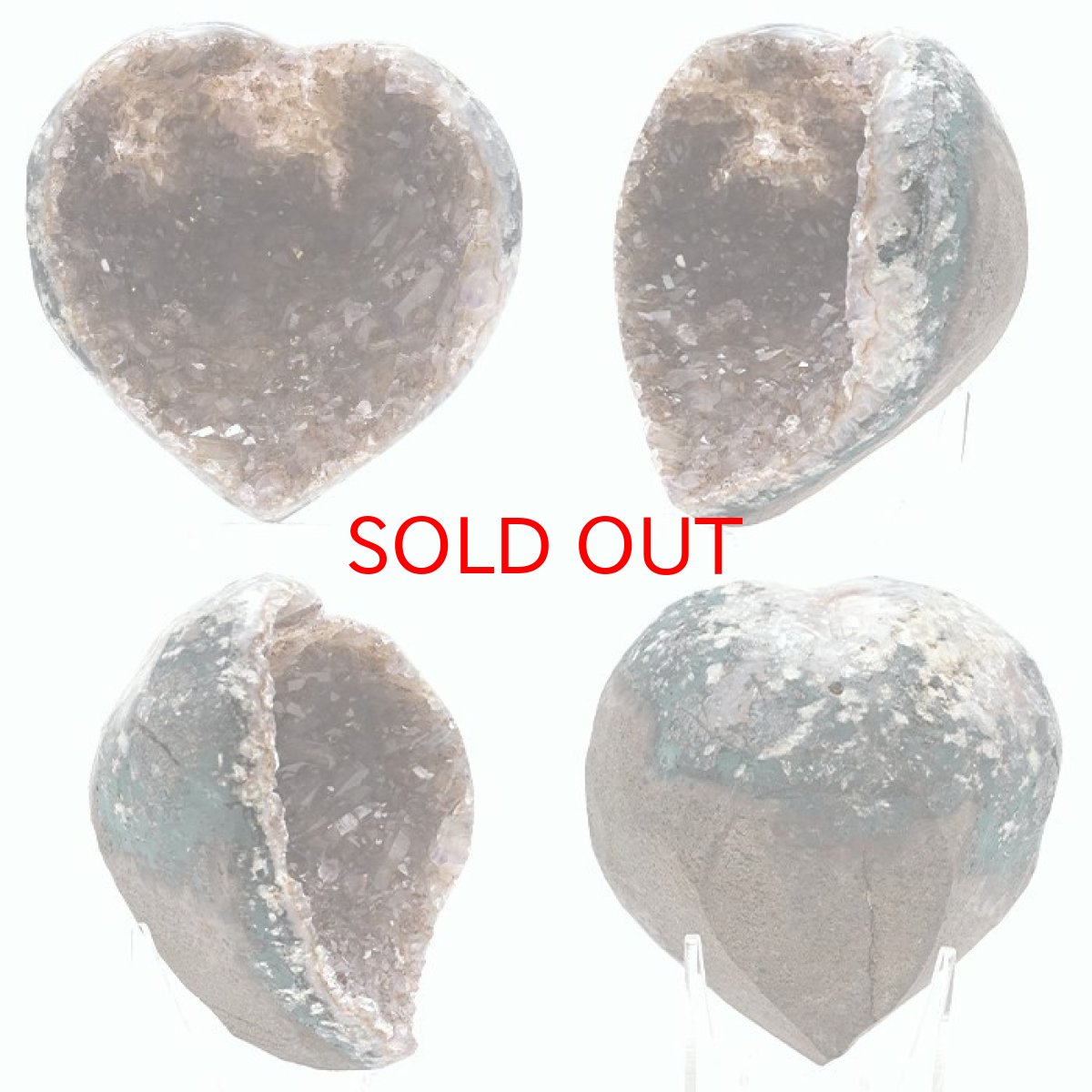 画像4: アメジストハートクラスター 660g ブラジル産 台付き amethyst 原石 2月誕生石 クラスター 天然石 紫水晶 風水 置物 浄化 パワーストーン カラーストーン (4)