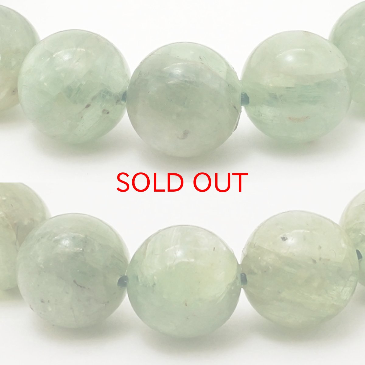 画像2: グリーンカイヤナイト 10mm ブレスレット ブラジル産 【 一点もの 】 Kyanite 丸玉 カイヤナイト 天然石 パワーストーン カラーストーン (2)