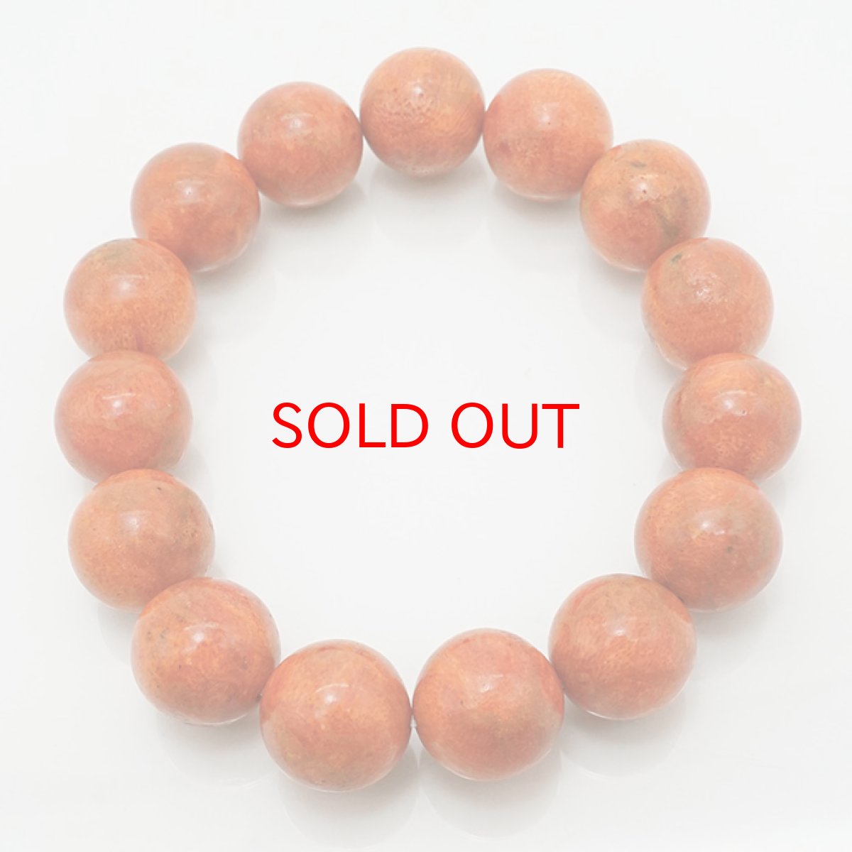 画像3: 【20%OFFセール】 天然山サンゴ 14mm Aランク ブレスレット インドネシア産 【 一点もの 】 mountain coral 浄化 天然石 パワーストーン カラーストーン (3)