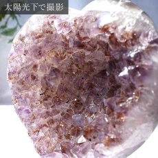 画像3: アメジストハートクラスター 695g ブラジル産 台付き amethyst 原石 2月誕生石 クラスター 天然石 紫水晶 風水 置物 浄化 パワーストーン カラーストーン (3)