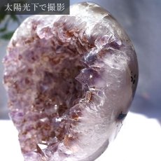 画像2: アメジストハートクラスター 695g ブラジル産 台付き amethyst 原石 2月誕生石 クラスター 天然石 紫水晶 風水 置物 浄化 パワーストーン カラーストーン (2)