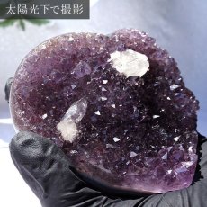 画像3: アメジストハートクラスター 452g ブラジル産 台付き amethyst 原石 2月誕生石 クラスター 天然石 紫水晶 風水 置物 浄化 パワーストーン カラーストーン (3)